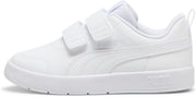 Courtflex unisex-child Low Boot - PUMA White-PUMA White-Silver Mist