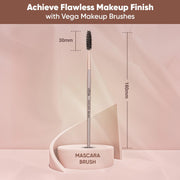 Vega Mascara Cosmetic Brush, Mascara Makeup Brush, Eyelash Applicator Brush, Wands Applicator Eyebrow Brush, (MBN-10)