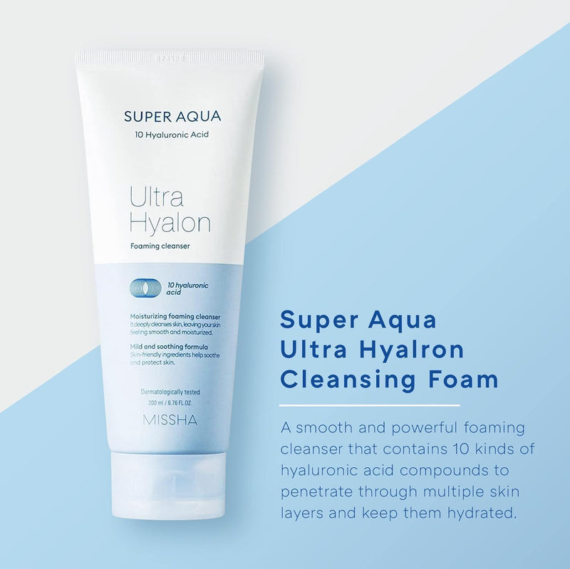 SUPER AQUA ULTRA HYALRON FOAMING CLEANSER - Fresh 200ML (Pack of 1)