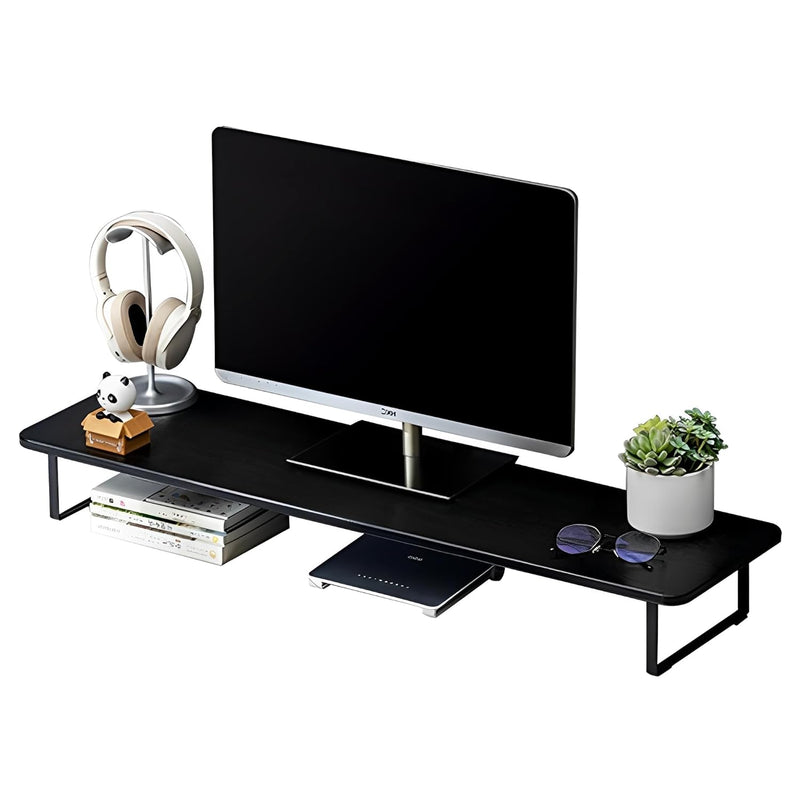 Beauenty Monitor Stand Riser,Laptop Stand,Wood Monitor Stand Riser with Ergonomic Height Adjustment,Desktop Organizer,Office Desk Accessories for Laptops,Monitors,Printers(80x26x12cm)