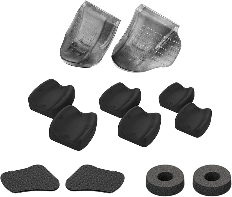 NiTHO FPS Gaming Kit Compatible with PS4 Controllers, Set of 2 Analog Mini-stick Enhancers, Set of 2 Ergonomic Extension Triggers, Set of 2 Anti-Slip Trigger Stickers, 3 Sizes of 2 Concave Thumb Grips