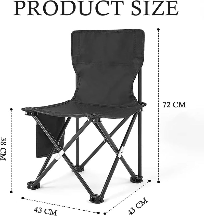 Silk Route Camping Folding Table and 4 Chairs Set, 95 cm 57 cm 50 cm Size