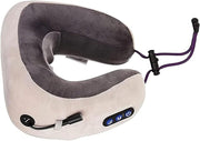 Rechargeable Neck Massage Pillow (TS593NM) 3 Modes (Kneading, Vibration, Combined), 2000 mAh Battery, 10Min AutoShutoff, USBC Input, Includes Carry Bag & Ear Plugs
