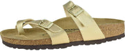 Mayari Birko Flor Thong womens Fashion Sandals - Gold/Bf Gold