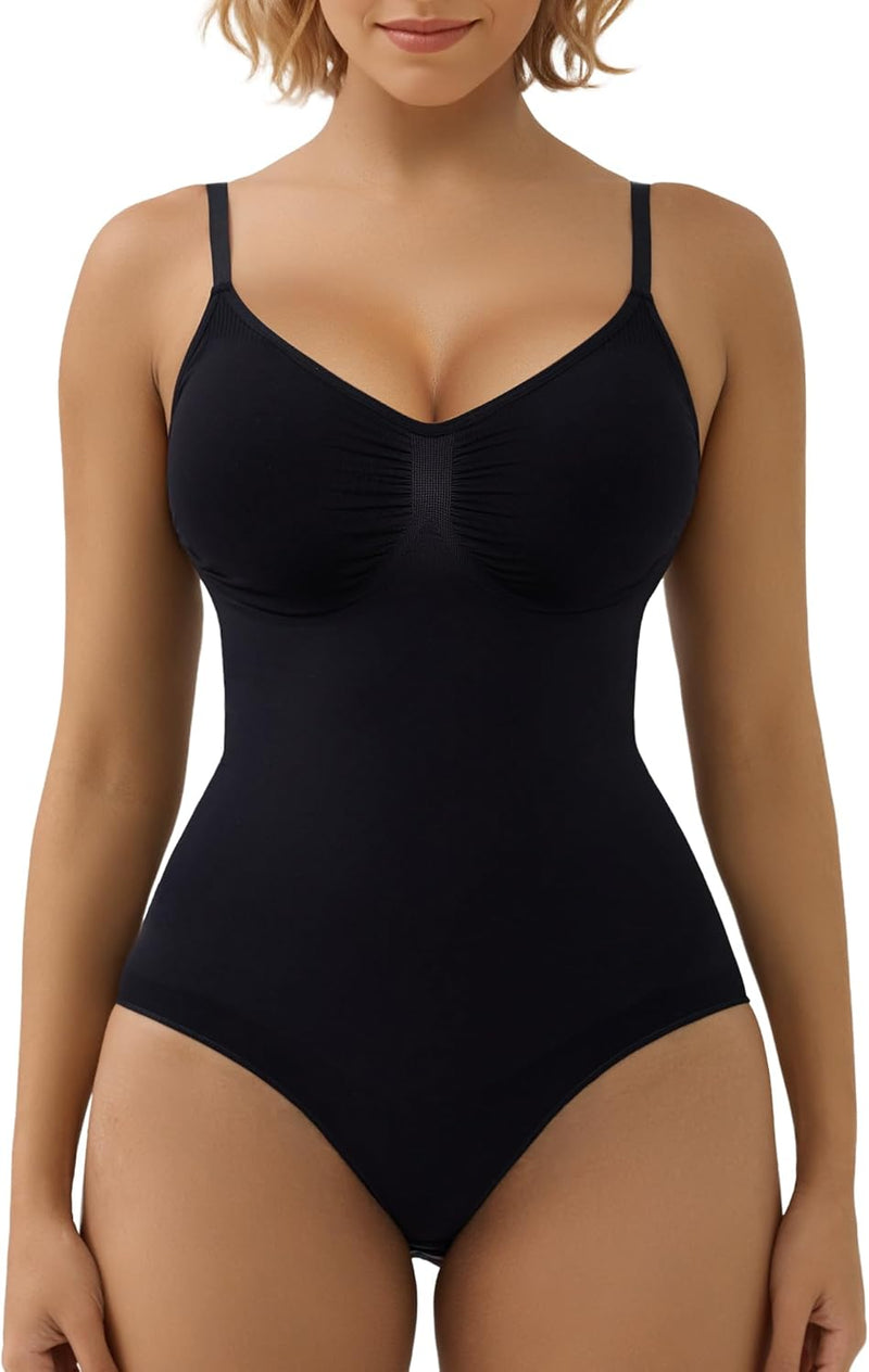 SHAPERX Bodysuit for Women Tummy Control Shapewear Seamless Sculpting Thong Body Shaper Tank Top