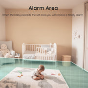 BOIFUN Baby Monitor, 1080P WiFi Baby Camera via Screen and App Control, Video Recording, Playback, Night Vision, Two-Way Audio, Motion & Sound Detection, Area Alarm