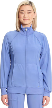 Zip Front Scrub Jackets for Women, 4-Way Stretch Fabric, 2391A - Ciel