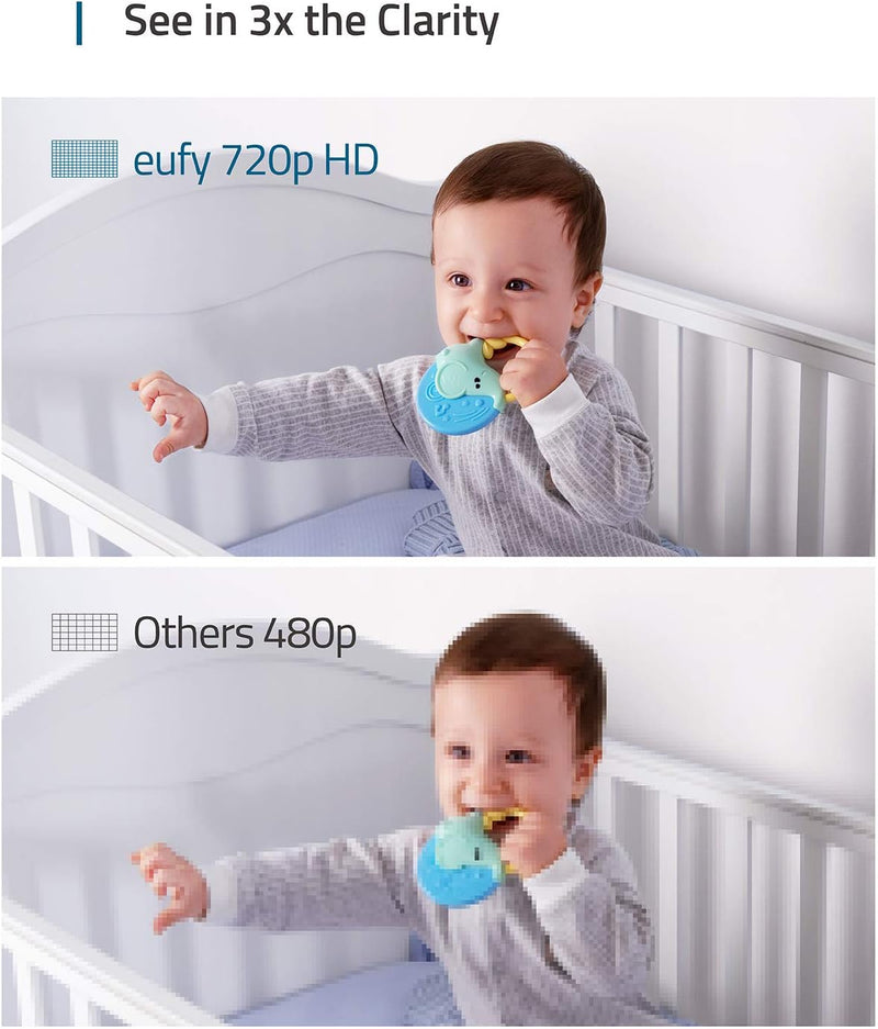 eufy Security Space View Baby Monitor B2C - UK GrayWhite - T83002D3