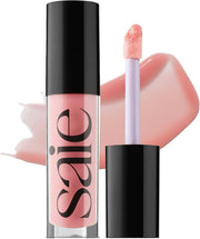 Glossybounce - Hydrating Lip Gloss and Tinted Lip Oil Hybrid with Hyaluronic Acid & Jojoba Oil for Non-Sticky, Ultra-Shiny, Plump & Soft Lips - Everyday Makeup Essential - Disco (.17 oz) - Bubble