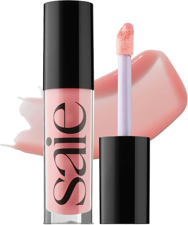Glossybounce High-Shine Hydrating Lip Gloss Oil - Sheer Tinted Lip Oil with Hyaluronic Acid + Jojoba Oil for Long-Lasting Moisture - Bounce (.17 oz) - Bubble