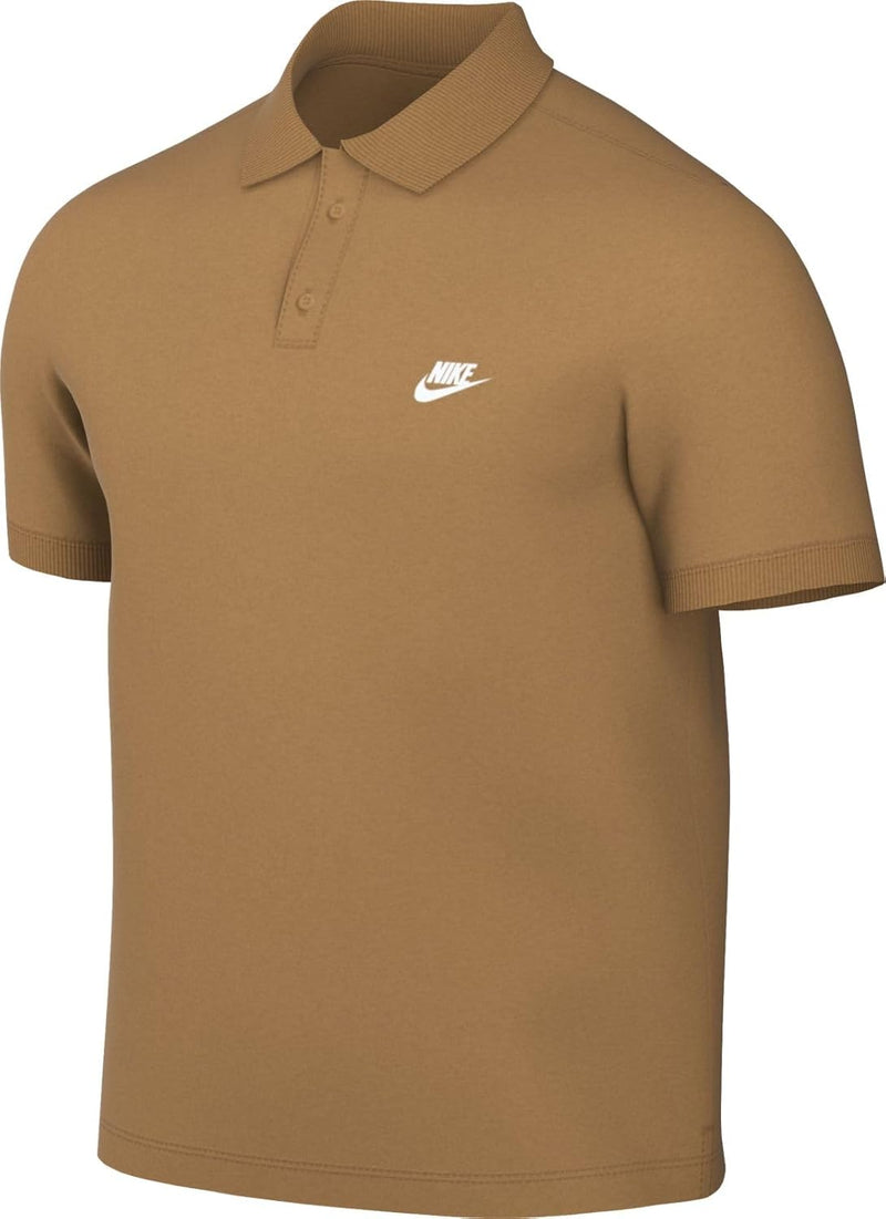 Men Nike Club Kurzarm-poloshirt für Herren Short sleeve polo shirt - FLAX(WHITE)