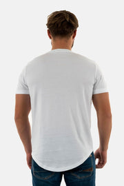 Calvin Klein Jeans Men's Badge Turn Up Sleeve S/S Knit Tops