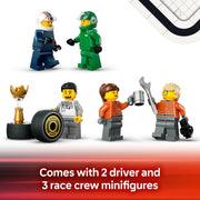 City F1 Truck with RB20 & AMR24 F1 Cars 60445 Car Transporter Toy, 2 Drivers & Race Simulator, Formula 1 Set, Gift for 8+ Year Old Boys & Girls, 1,086 Pieces