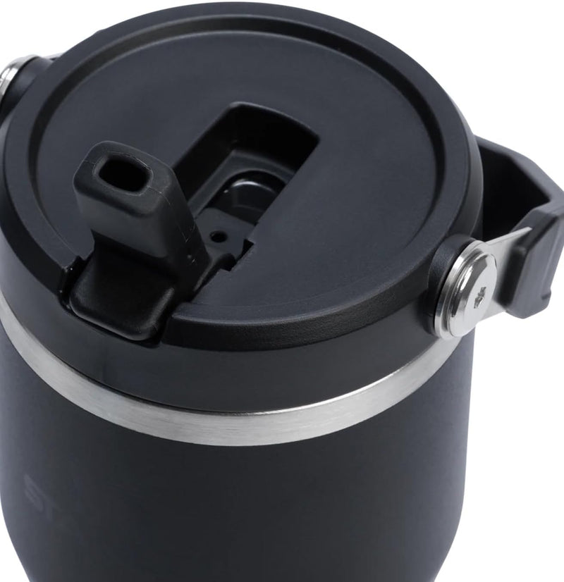 Ice Flow GO 600ml/20oz Flip Straw Wtr Btl Black 2.0