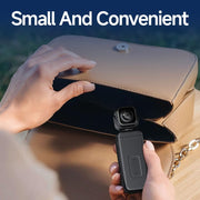 Thumb Action Camera, 4K Body Camera, Tiny Size, Handheld Action Camera Dual Lens HD 180 Degree Rotating, Small Body Camera with WiFi, Portable Vlogging, for Cycling Hiking Outdoor32GB Included