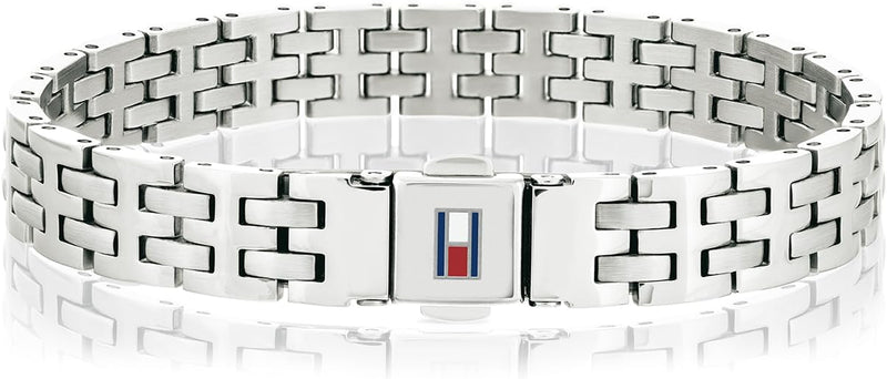 Gray Double Wrap Leather Bracelet For Men - Silver