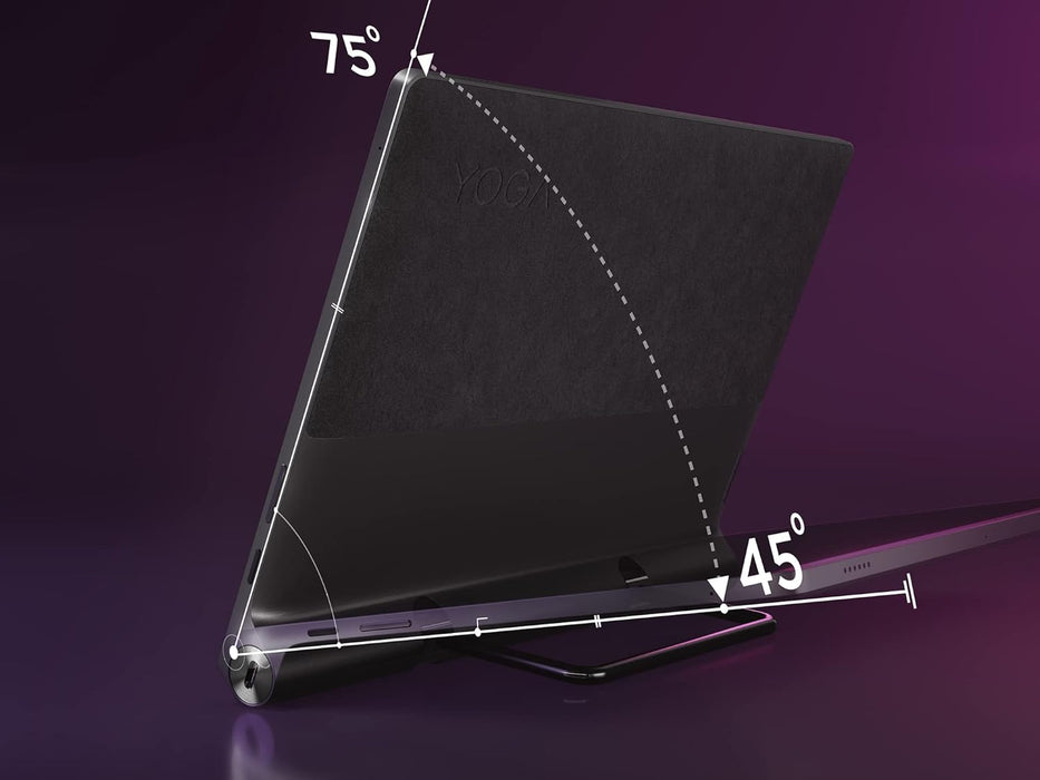 Lenovo Yoga Tab 13 13 Inch 2K Tablet (Qualcomm Snapdragon 870, Octa-Core 3.2GHz, 8GB RAM, 128GB SSD, 10-Point Multi-Touch, Android 11) - Shadow Black