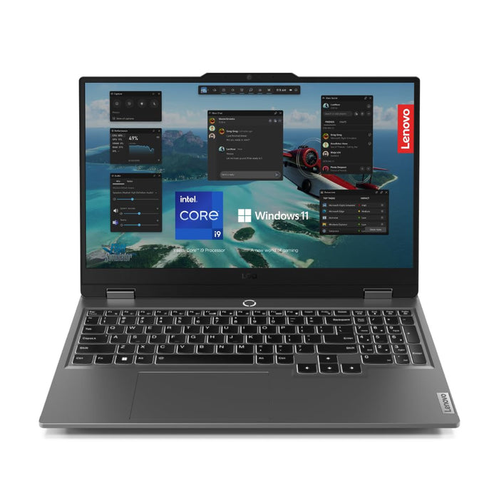 Lenovo LOQ 15IAX9 Gaming Laptop, 15.6"FHD 100% sRGB 144Hz Display, Intel i5-12450HX, 24GB RAM, 512GB SSD, NVIDIA RTX 3050 6GB, Backlit Eng-Arb, Win11, Luna Grey [83GS0095AX]