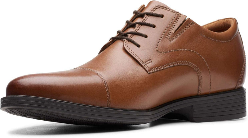 Whiddon Cap Mens Oxford - Dark Tan Leather