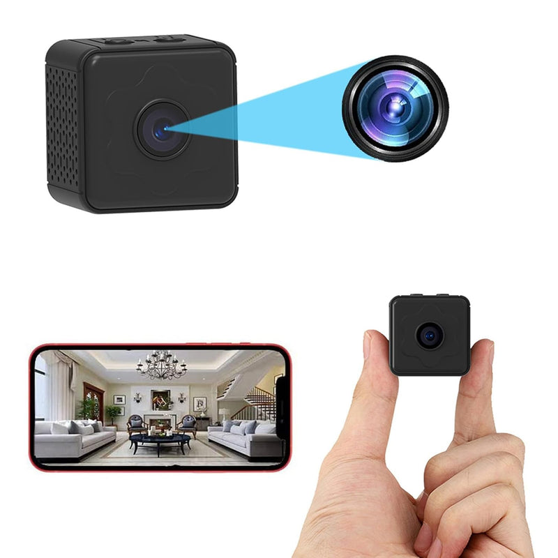GOWENIC Cordless Wi Fi Small Camera, Indoor Security Camera with Phone APP, Night Version, 2 Way Talk, Motion Detection, Mini Camera