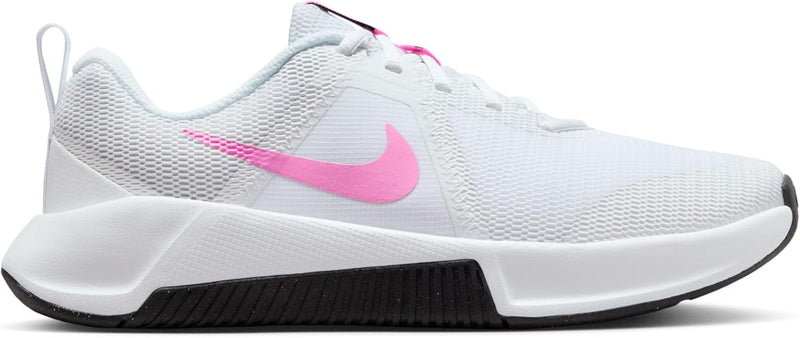 W NIKE MC TRAINER 3 womens Laced Shoes - WHITE/PINK SPELL-BLACK