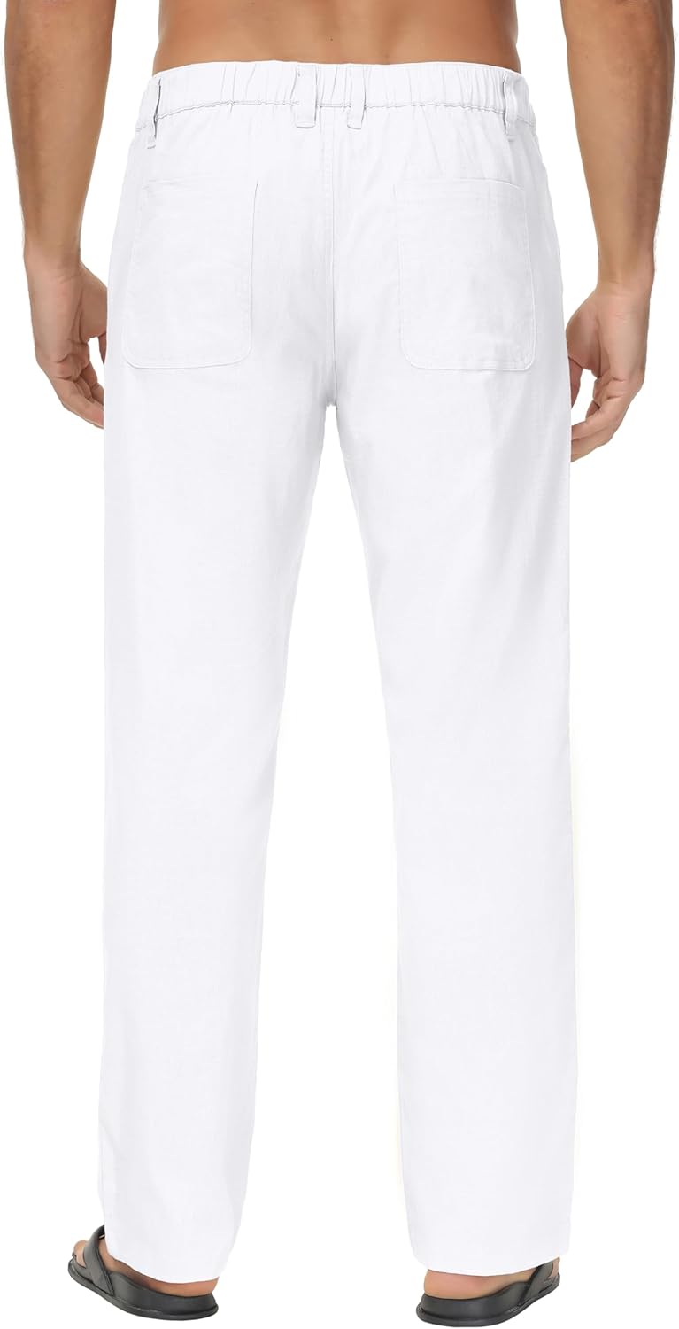 mens M09 Casual Pants - White