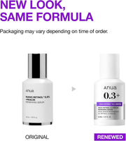 Retinol 0.3 Niacin Renewing Serum, For Anti-Aging with Hydration, Textured & Glass skin, 5% Niacinamide, Retinol For Face, Gentle for Beginner, Korean Skin Care, 30ml /1.01 fl.oz.