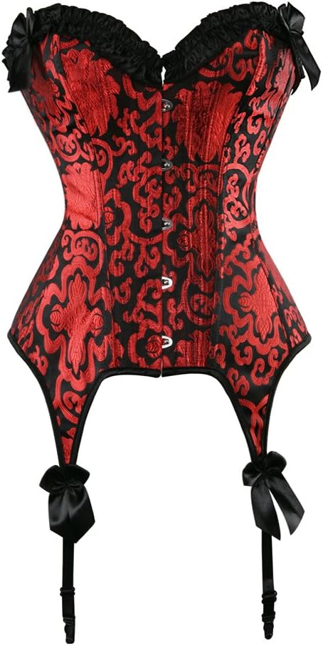 womens Hourglass Costume Corset (pack of 1) - Red-2006