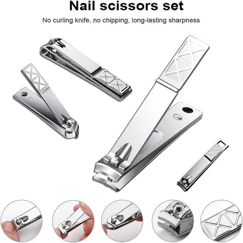 GStorm Manicure and Pedicure kit of Nail Clippers - Set of 21 (Brown), 21.0 count