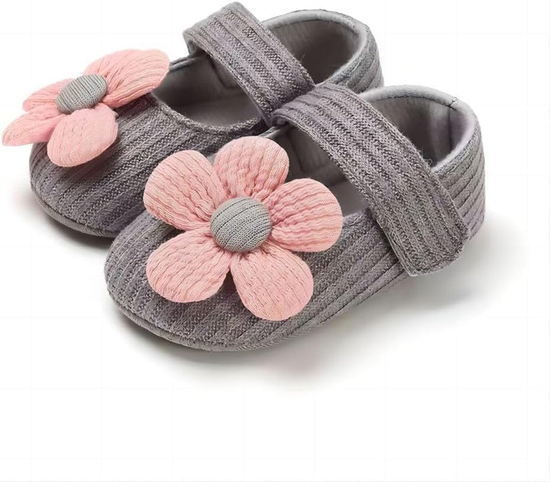 Non-Slip Baby Girl Walking Shoes, Toddler First Walking Shoes for 9-13 Months