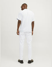 JACK & JONES Men's Jpstmarco Jjbowie Sa Noos Pants - White