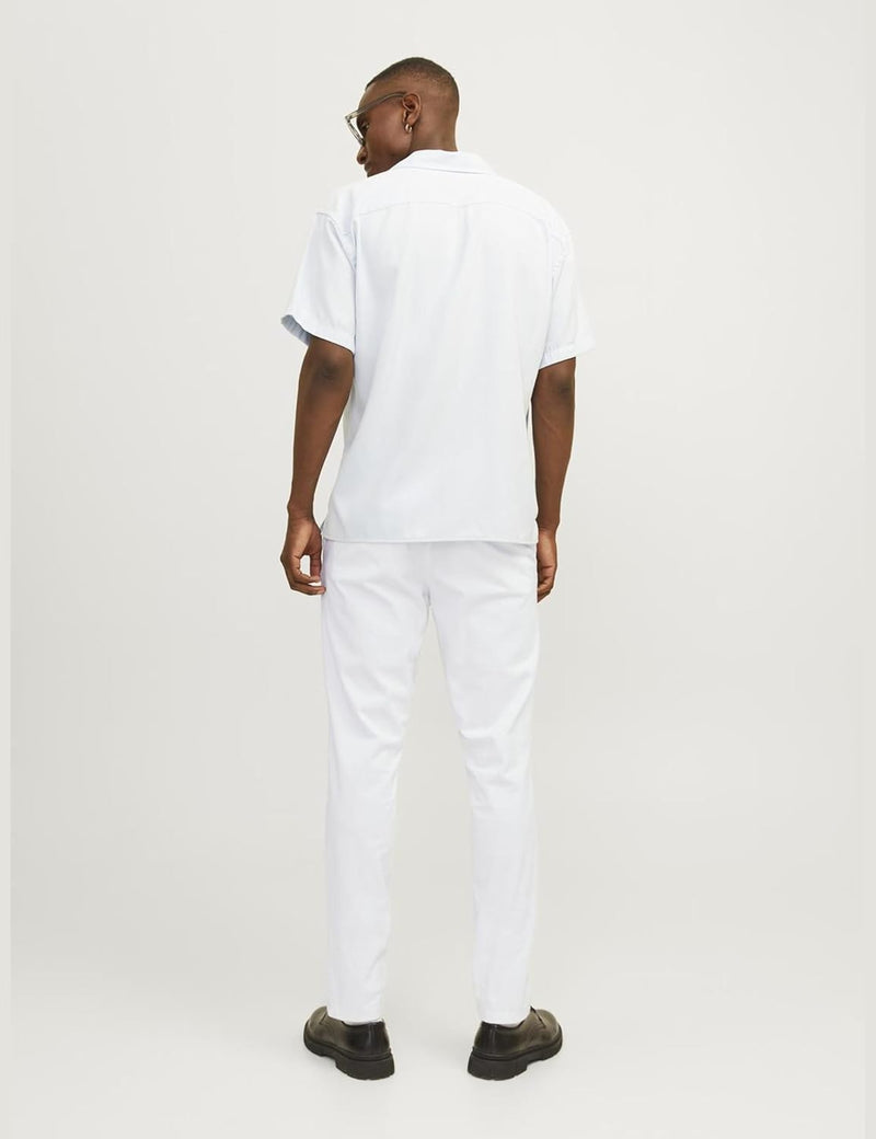 JACK & JONES Men's Jpstmarco Jjbowie Sa Noos Pants - White