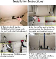 DEONG Baby Car Safety Seat Mounting Bracket, ISOFIX Safety Belt Connector Anchor Mounting Kit （Fixed Type）