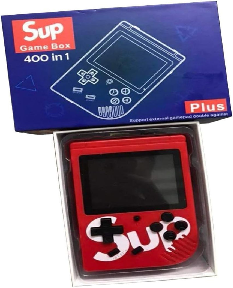 AWH INJOY SUP Game Box - 400 Retro Games in 1 Mini Game Console Can Connect to TV red