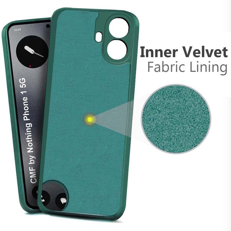 Case for Nothing CMF Phone 1 Cover, Matte Surface Soft Cases [Ultra Thin] [Scratch-Resistant] TPU Protective Case Soft Mobile Phone Case for Nothing CMF Phone 1 (Green)