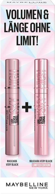 New York Lash Sensational Sky High Washable Mascara Makeup, Volumizing, Lengthening, Defining, Curling, Multiplying, Buildable Formula, Cosmic Black - Black 14.4 ml (1er Pack)
