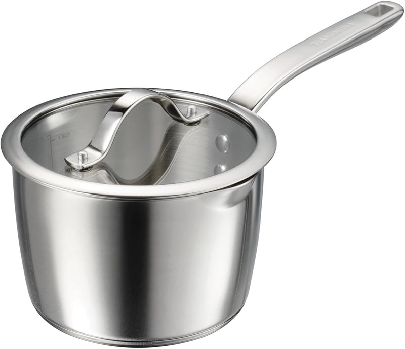 Tramontina Since 1911, 9-Piece Tempo Tri-Ply Base Stainless Steel Cookware Set with Glass Lids, Pots and Pans Kitchen Set, Induction-Ready, Oven-Safe, Dishwasher-Safe 37240028