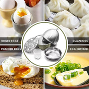 Electric Egg Cooker, Rapid Egg Boiler with Auto Shut-Off, Cooks Hard & Soft Boiled Eggs, Onsen Tamago, Veggies, Dumplings, 7-Egg Stainless Steel Tray for Home Kitchen, Green