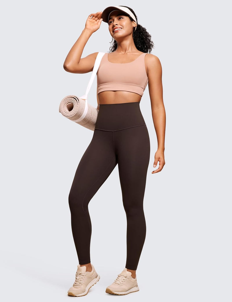 CRZ YOGA Women's Butter Luxe Leggings 25 Inches - High Waisted Buttery Soft Comfort Lounge Leggings