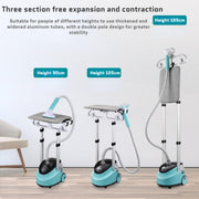 Xisiciao Standing Garment Steamer for Clothes, 2000W Clothes Garment Steamer With Height Adjustable Ironing Board, Steamer Clothes, Steam Iron for Clothes, Steam Iron Stand Household and Commercial