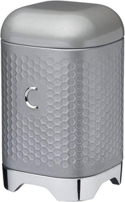 KITCHENCRAFT Lovello Midnight Navy Coffee Canister, 11x11x19cm, Gift Tagged - Shadow Grey Coffee