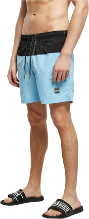 Men Block Swim Shorts Swim Trunks (pack of 1) - balticblue/black