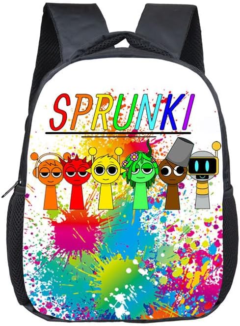 Sprunki 3D Children Backpack Schoolbag Teen Student School Book bag for Kids Boys Girls - Color1