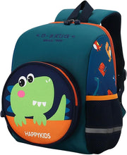 School Bags Kids Backpack Toddler School Bag with Detachable Pencil Pouch Blue Cartoon Dino Print, M - Dinosaur-D