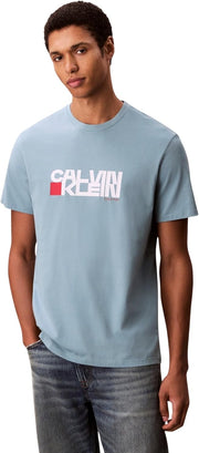 mens Ss 30s Eu Ck Redbox Graphic Tee Lv04rd814g T-Shirts (pack of 1) - Smoke Blue