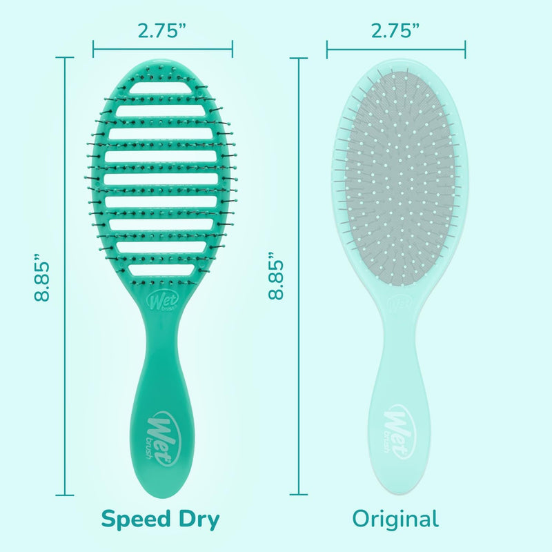 Wet Brush Speed Dry Hair Brush - Color Wash, Watermark - Vented Design and Ultra Soft HeatFlex Bristles Are Blow Dry Safe With Ergonomic Handle Manages Tangle and Uncontrollable Hair - Pain-Free