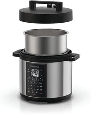 Nutricook Smart Pot 2 Rice Cooker, Steamer, Sauté Pot, Yogurt Maker & More,9 In 1 Electric Pressure Cooker, Slow Cooker,6 Liters, 12 Smart Programs With New Smart Lid