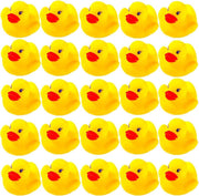 DZTIAN 51-Pieces Float & Squeak Mini Rubber Duck Baby Bath Ducky Sound ShowerToys for Kids Celebrate The Joy of The Children（1.6"x 1.5" x 1.2"）