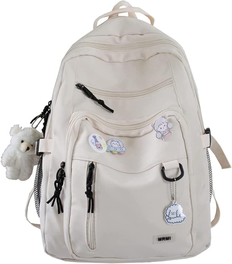 Cute Aesthetic Backpacks, School Backpack Teen Lightweight College Daypack for Teens Girls Women Students