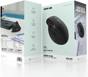 Next Store Smart OLED Vertical Mouse, Ergonomic Wireless Design with OLED Display, Multi-Function Knob, 4000 DPI Adjustable, Bluetooth 5.1 & 2.4G, Rechargeable 500mAh Battery